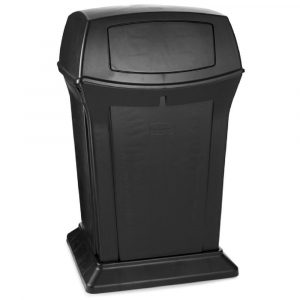 Black Trash Can