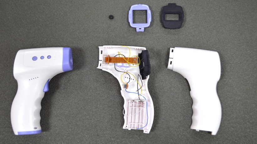 Body temperature scanner manufactured by vacuum casting method