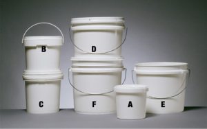 White plastic container
